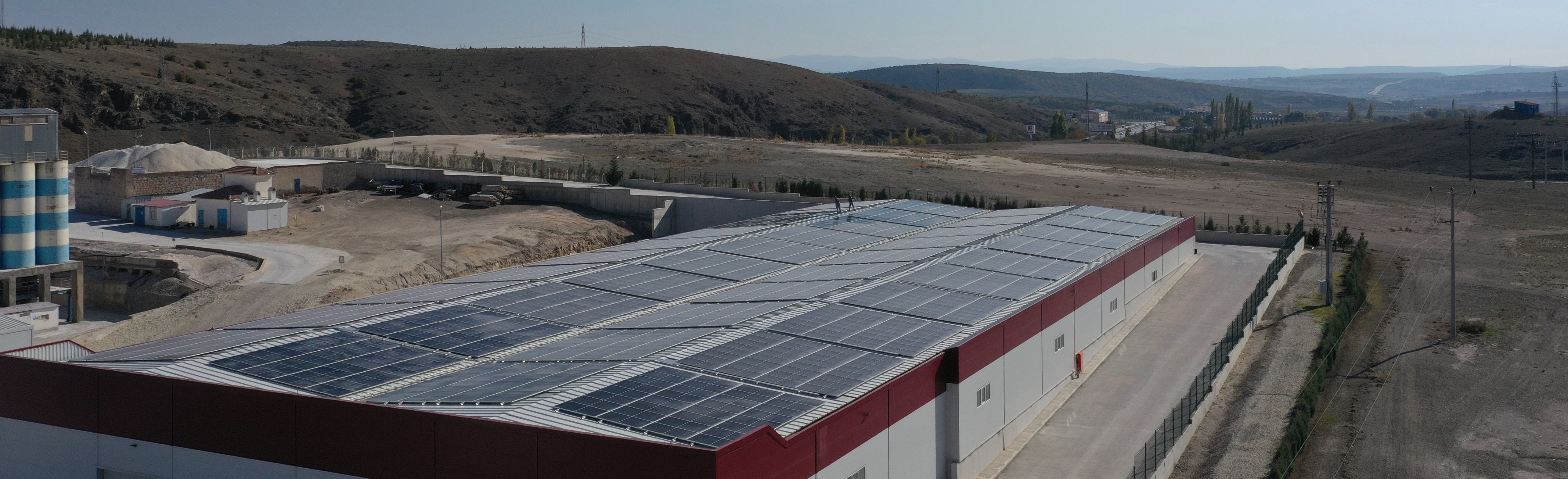 Grecian Magnesite Photovoltaics roof Warehouse Drone