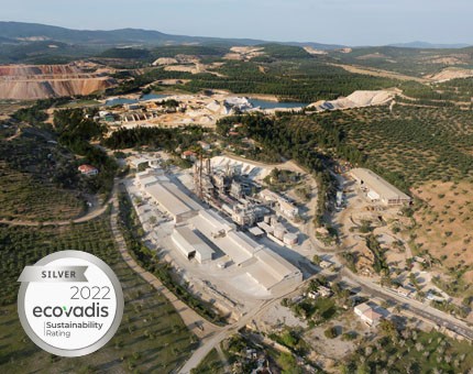 Ecovadis Silver Medal Grecian Magnesite Sustainability