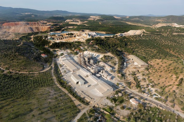Grecian Magnesite Aerial view of calcination facilities