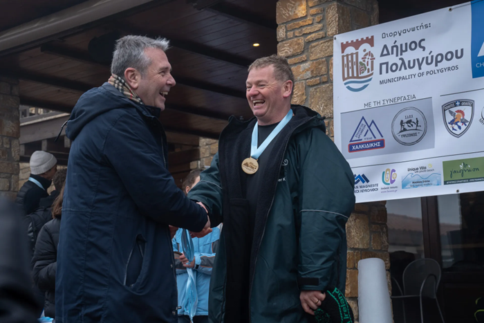 Grecian Magnesite sponsoring the 1st Ice Swimming Event in Greece